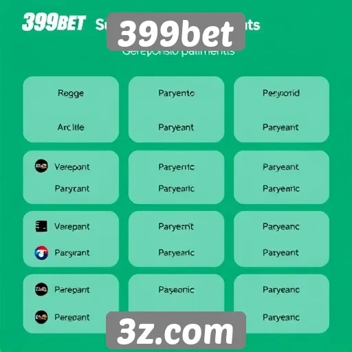 Métodos de pagamento aceitos na plataforma 399bet